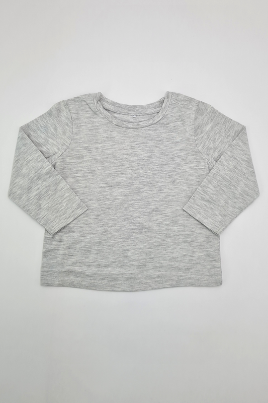 12-18m - Grey 100% Cotton T-shirt (George)