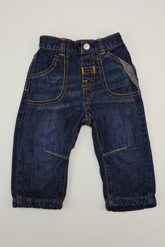 3-6m -  Blue Denim Jeans ( George)
