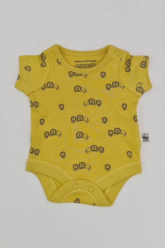 Tiny Baby (5lbs) - Lion Print Bodysuit