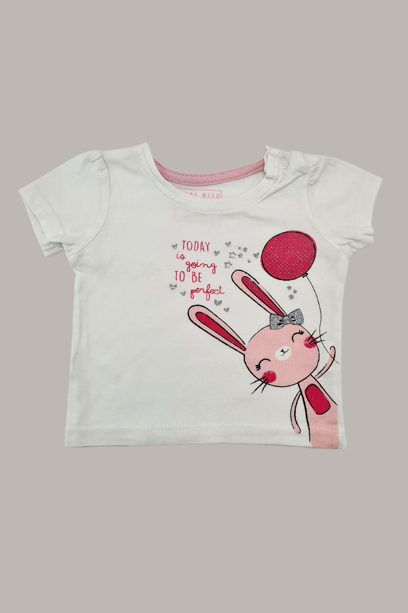 0–3 Monate – T-Shirt „Today Is Going To Be Perfect“.