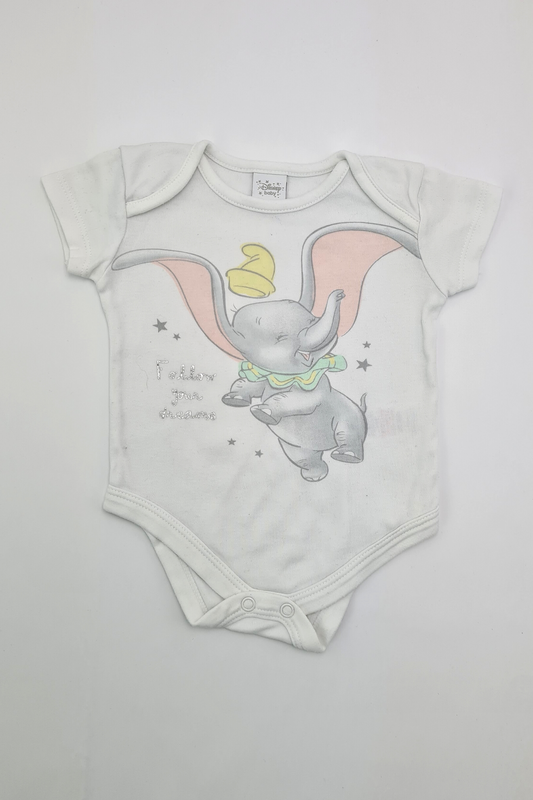 3-6m - Dumbo Bodysuit (Disney Baby)