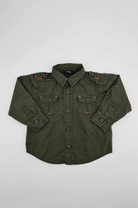Green Button-up Shirt - Precuddled.com