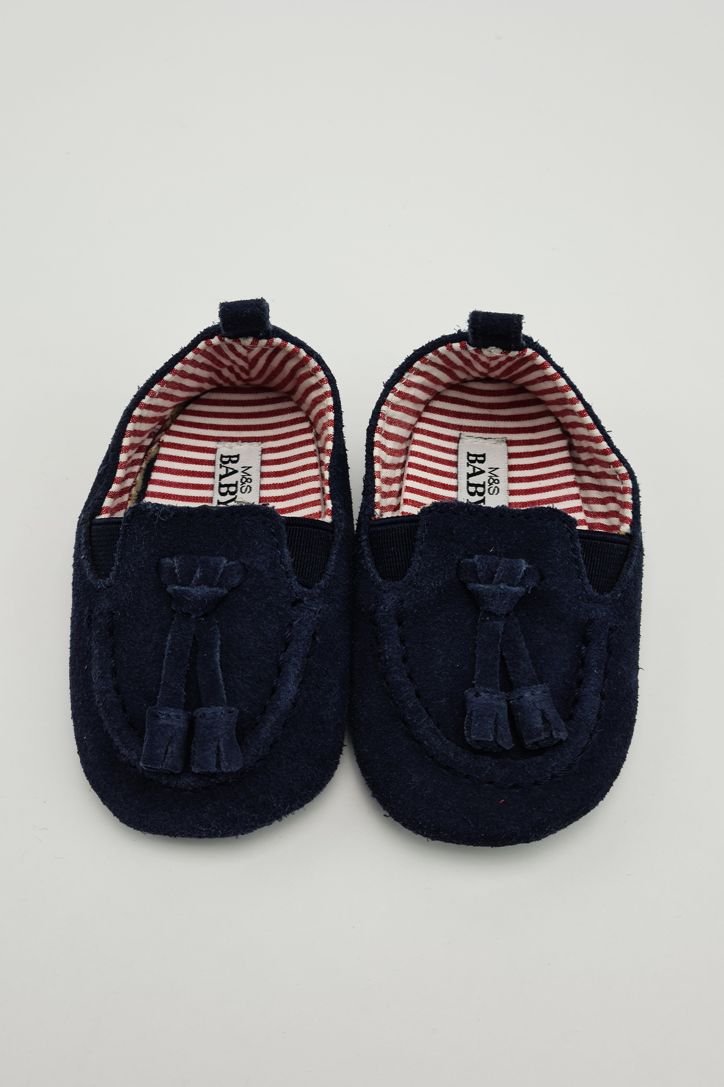 3-6m - Navy Loafers (M&S Baby)