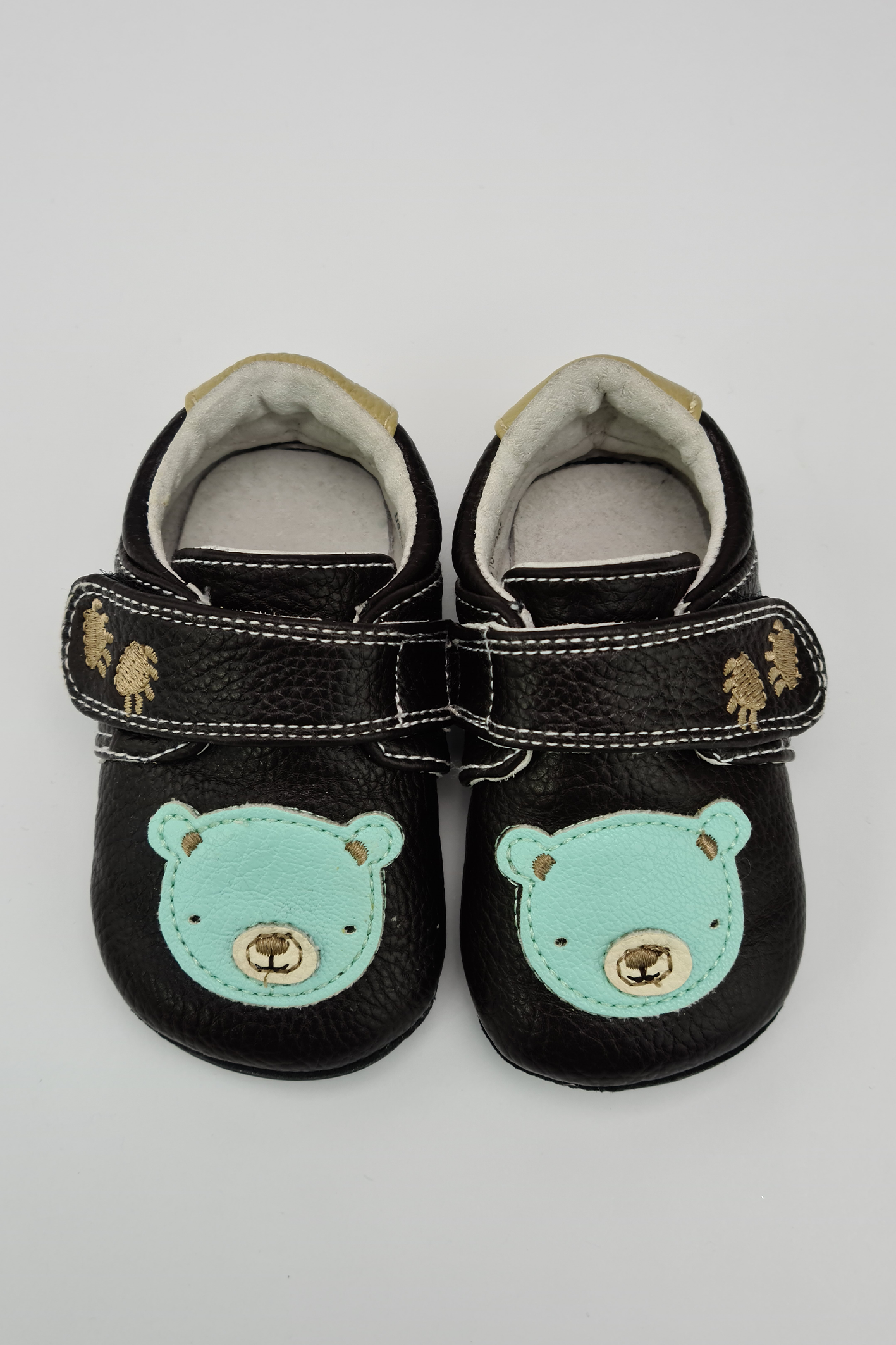 6-12m - Dark Brown Leather Shoes (Jack & Lily)