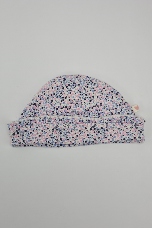3-6m - Floral Hat