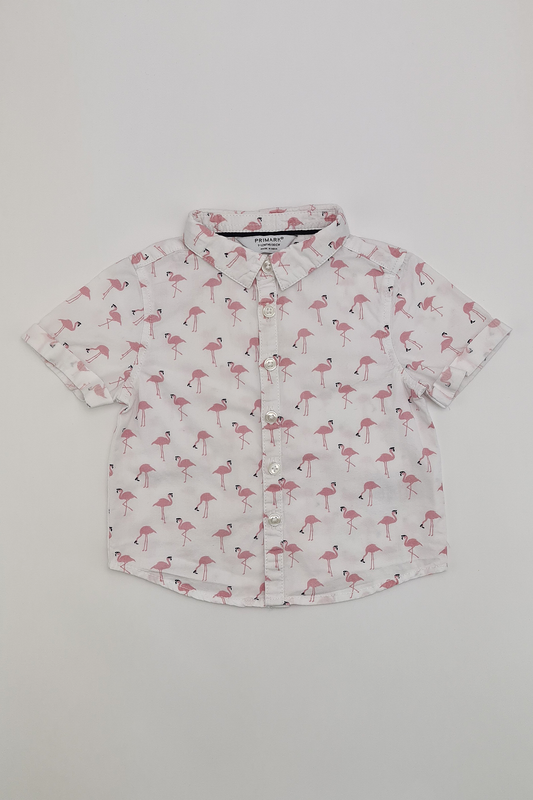 Flamingo Button-up Shirt - Precuddled.com