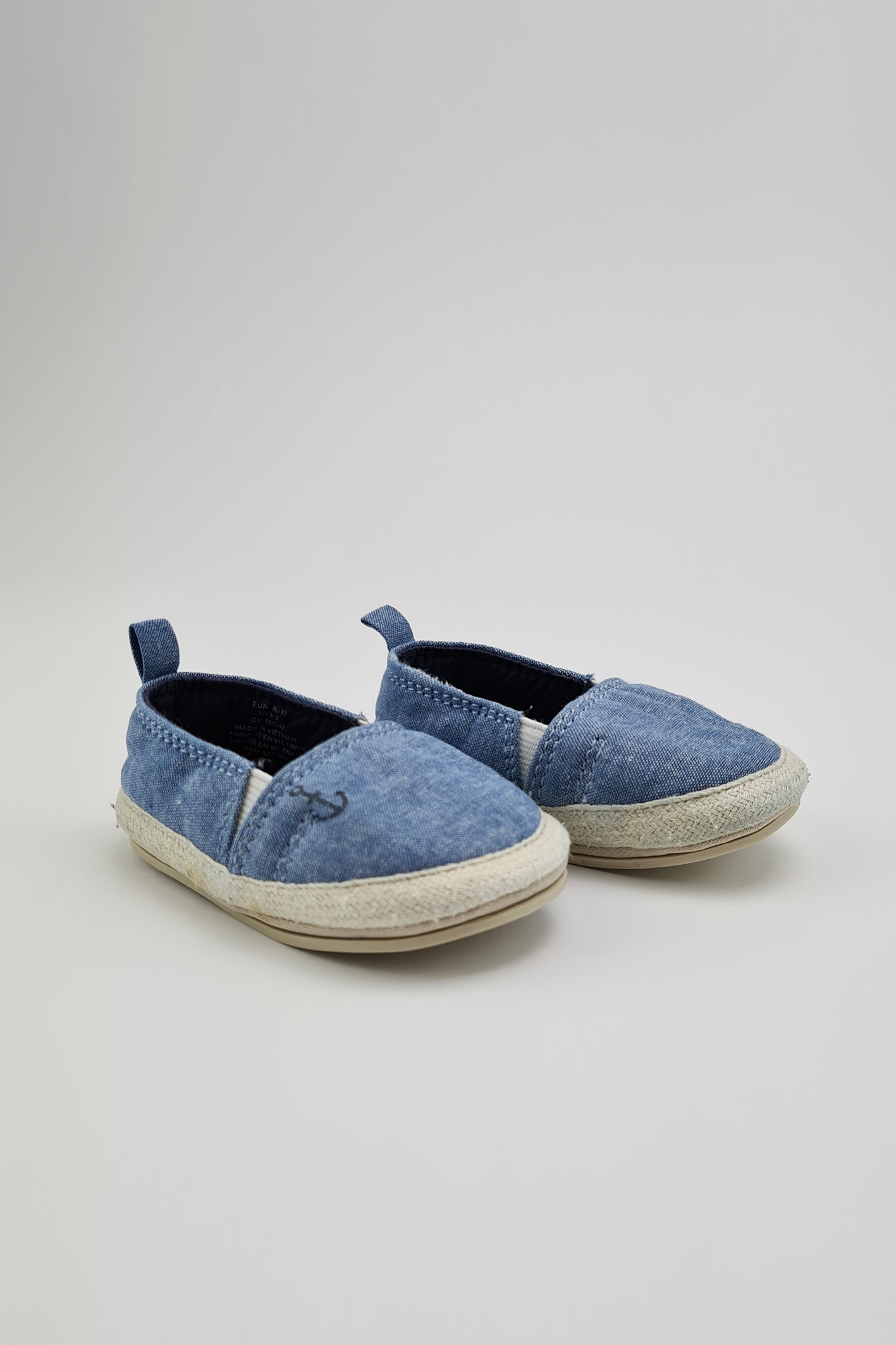 0-6m - Blue Slip-on Shoes - Precuddled.com