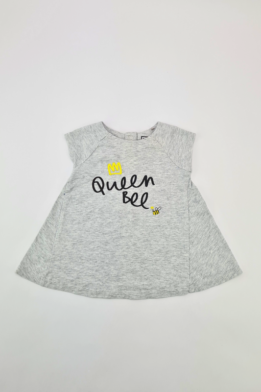 Nouveau-né - Robe grise 'My Queen Bee' 10lbs (My K)